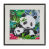 Kép 1/4 - Panda mama és kicsinye - gyémántszemes kirakó