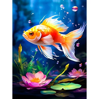 Aranyhal - gyémántszemes kirakó