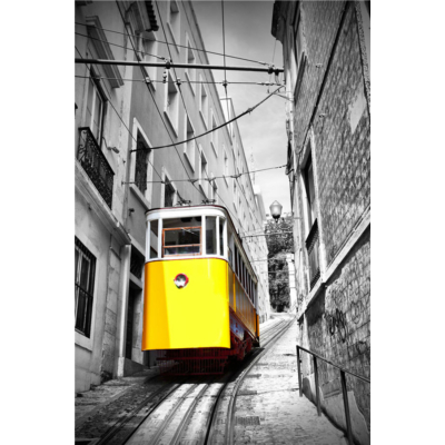 Lisszaboni  villamos - számfestő készlet kerettel