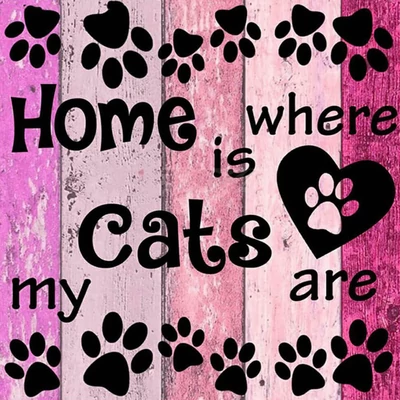 Cicásoknak - gyémántszemes kirakó