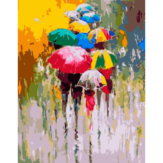 Esernyők - számfestő készlet