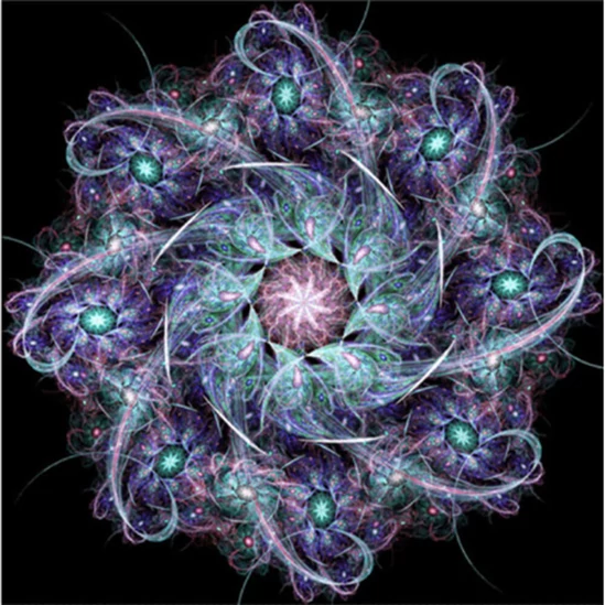 Áramlás mandala - gyémántszemes kirakó