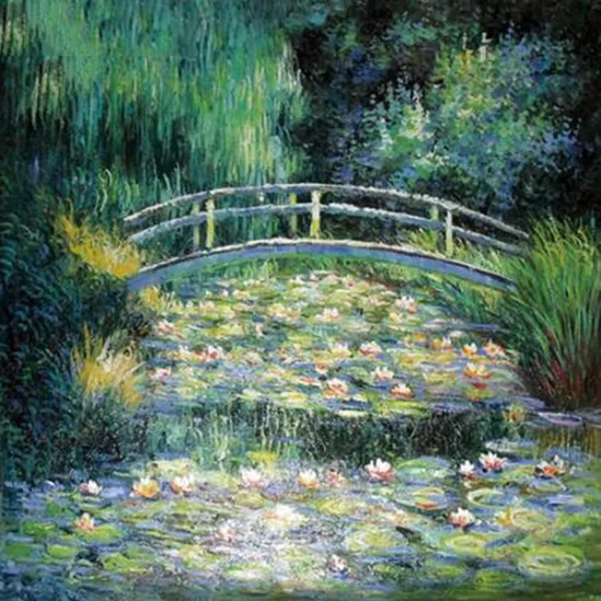Vízililiom tó (Monet) - gyémántszemes kirakó