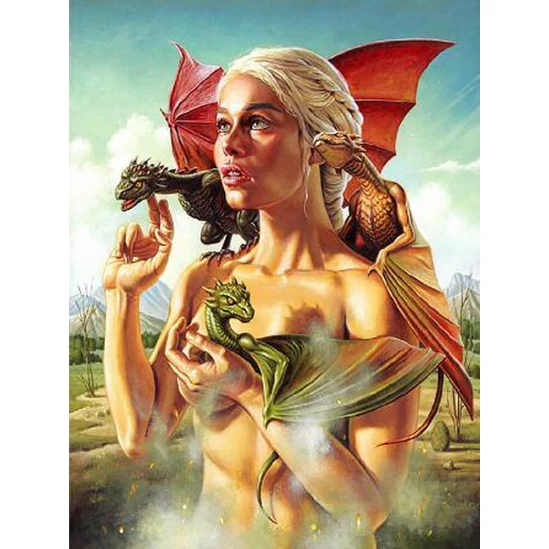 Daenerys királynő - Trónok harca - gyémántszemes kirakó