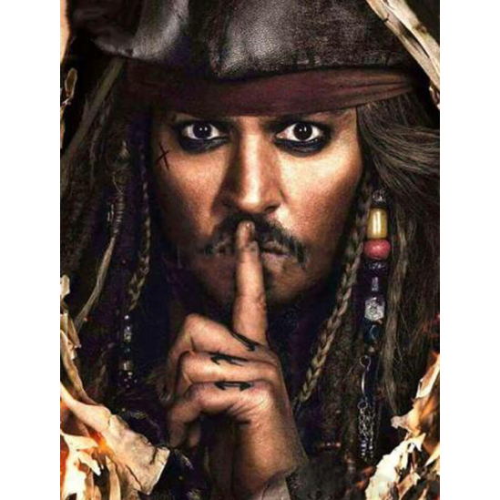 Jack Sparrow - Karib tenger kalózai - gyémántszemes kirakó