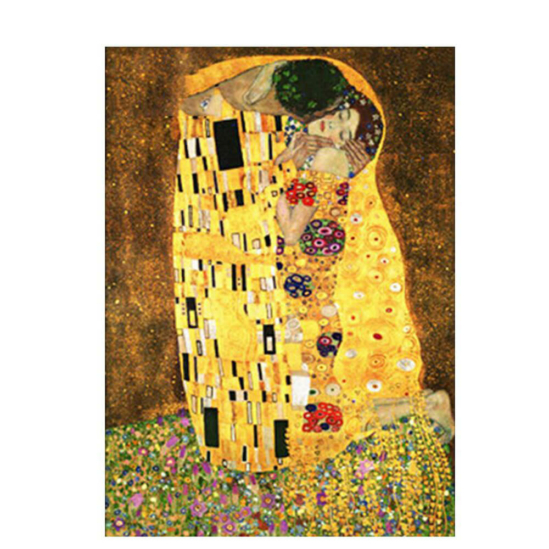A csók (Klimt) - számfestő készlet kerettel