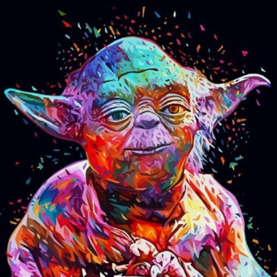 Yoda mester - Star wars - számfestő készlet kerettel