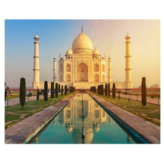 Taj Mahal (India) - számfestő készlet kerettel