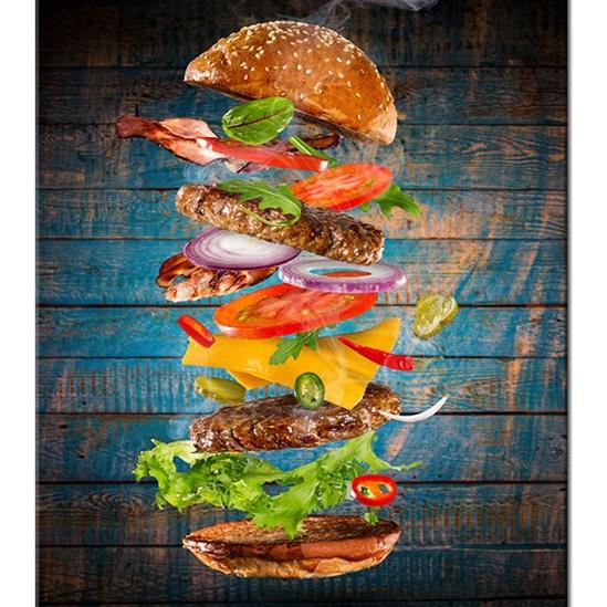 Hamburger - gyémántszemes kirakó