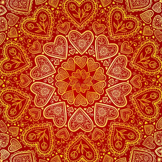 Örök szeretet mandala - gyémántszemes kirakó