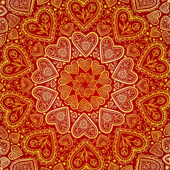 Örök szeretet mandala - gyémántszemes kirakó