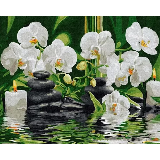 Orchideák - gyémántszemes kirakó