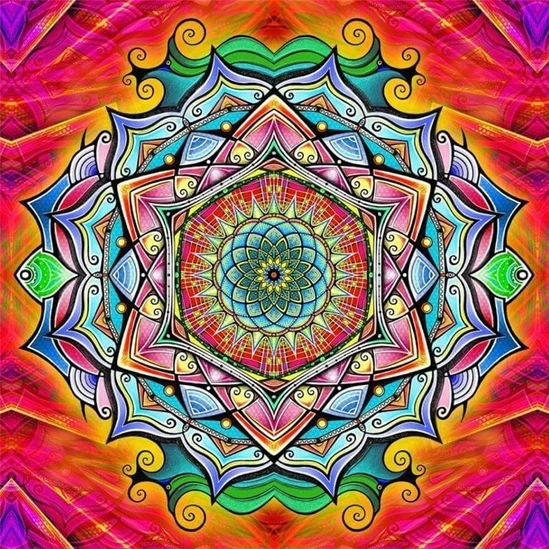Energetizáló mandala - gyémántszemes kirakó