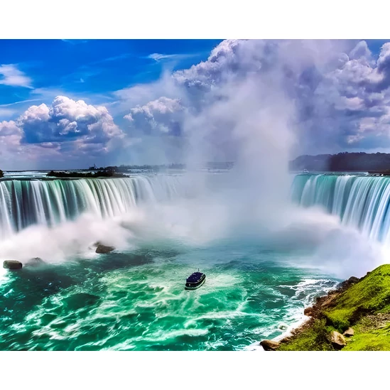 Niagara vízesés - gyémántszemes kirakó