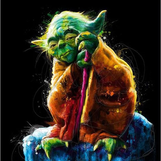 Yoda mester-Star wars - gyémántszemes kirakó