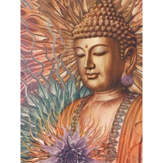 Buddha lótusszal - gyémántszemes kirakó