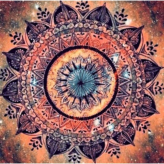Nyugalom mandala - gyémántszemes kirakó