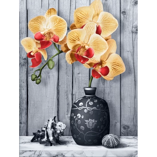 Orchidea - gyémántszemes kirakó