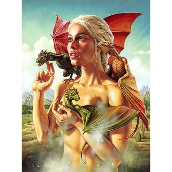 Daenerys királynő - Trónok harca - gyémántszemes kirakó