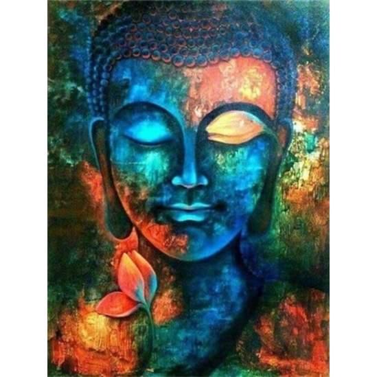 Buddha mosolya - számfestő készlet kerettel