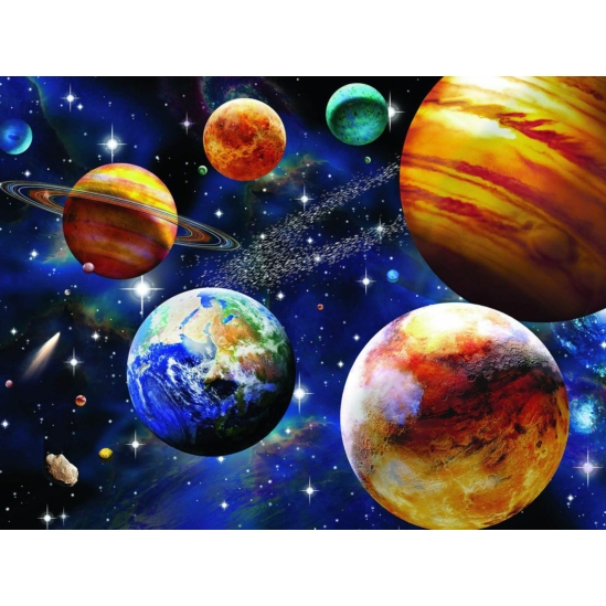 Bolygók 1 - számfestő készlet kerettel
