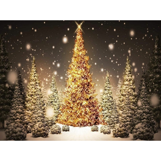 Karácsonyi hangulat 2 - számfestő készlet kerettel