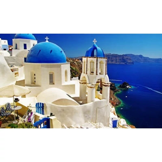 Santorini - számfestő készlet kerettel
