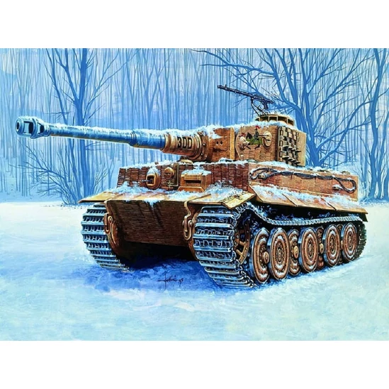 Tank - számfestő készlet kerettel