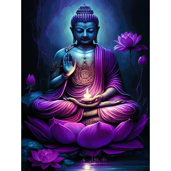 Buddha - számfestő készlet kerettel