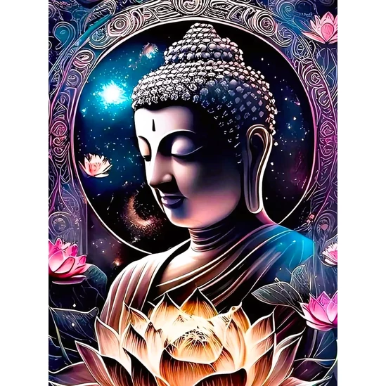 Buddha - számfestő készlet kerettel
