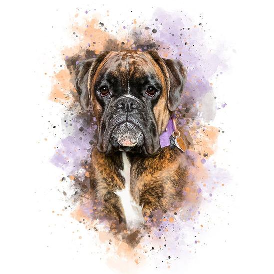 Boxer kutya - gyémántszemes kirakó