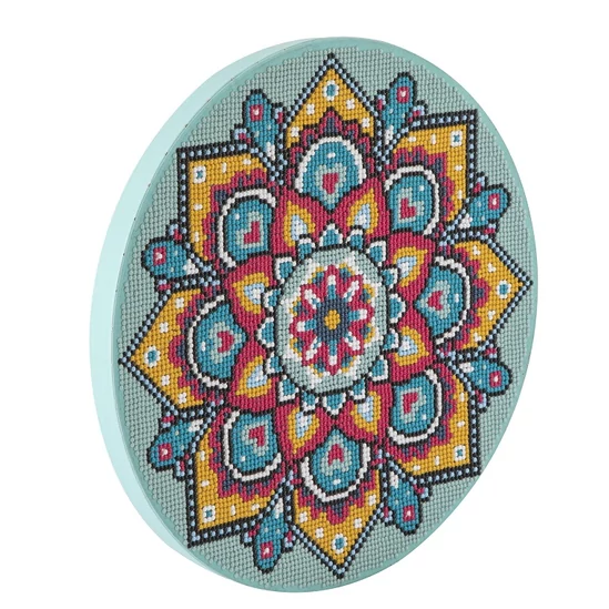 Mandala - keretre feszített gyémántszemes kirakó