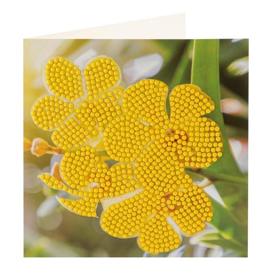 Gyémántszemekkel díszíthető üdvözlőlapok - virágos
